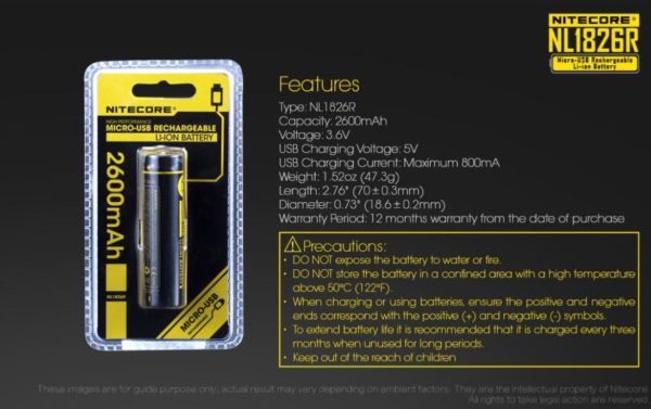 Pack NiteCore LR30 + Accu Li-ion 2600MAh – Image 13