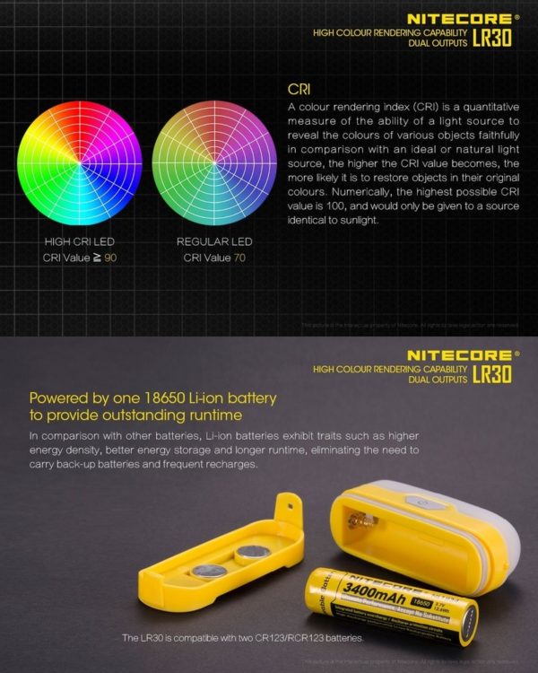 Pack NiteCore LR30 + Accu Li-ion 2600MAh – Image 3