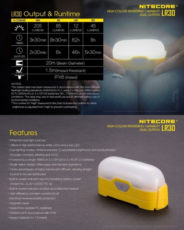 Pack NiteCore LR30 + Accu Li-ion 2600MAh – Image 9